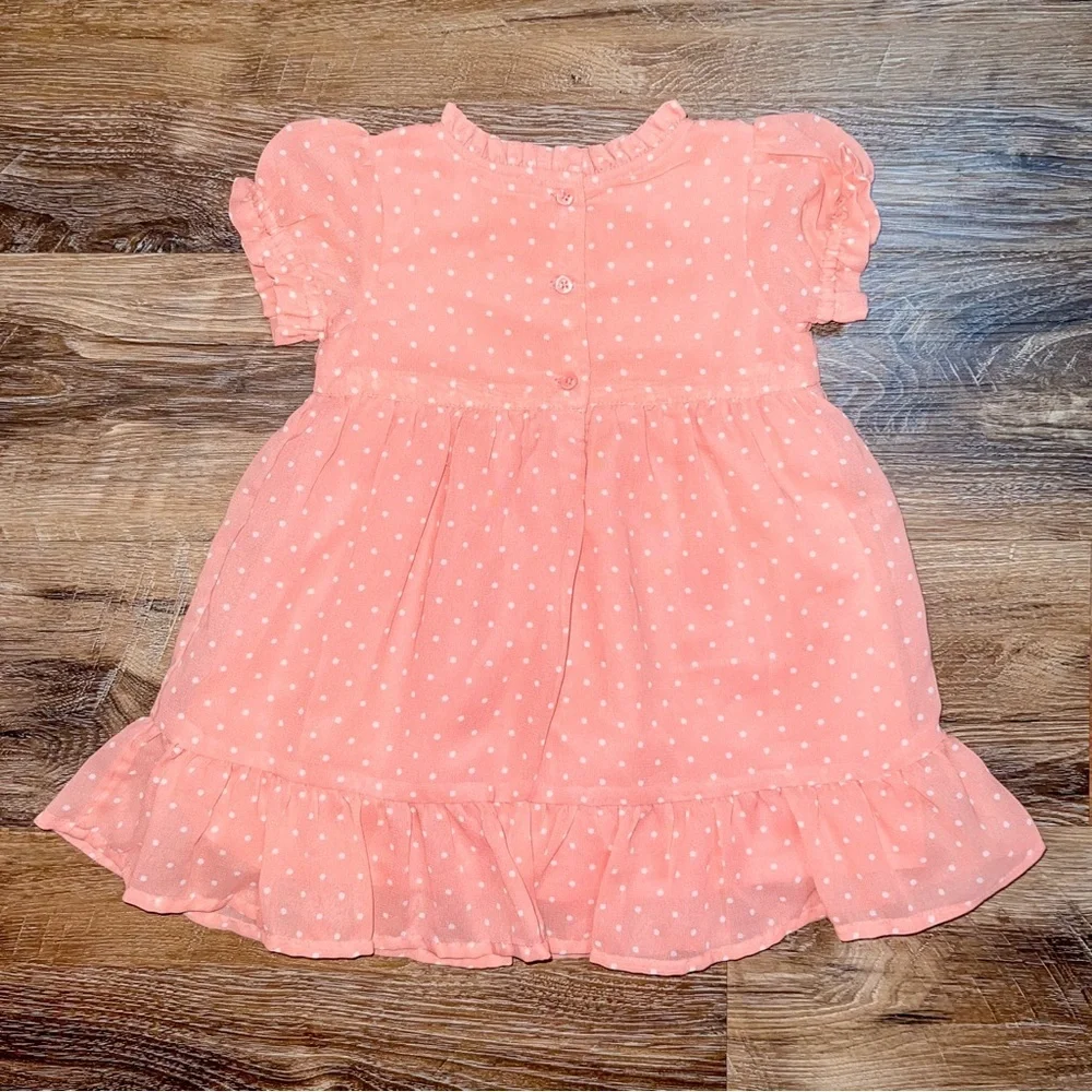 babyGAP Baby Girls Chiffon Dress, Potpourri Pink, Size 12-18M